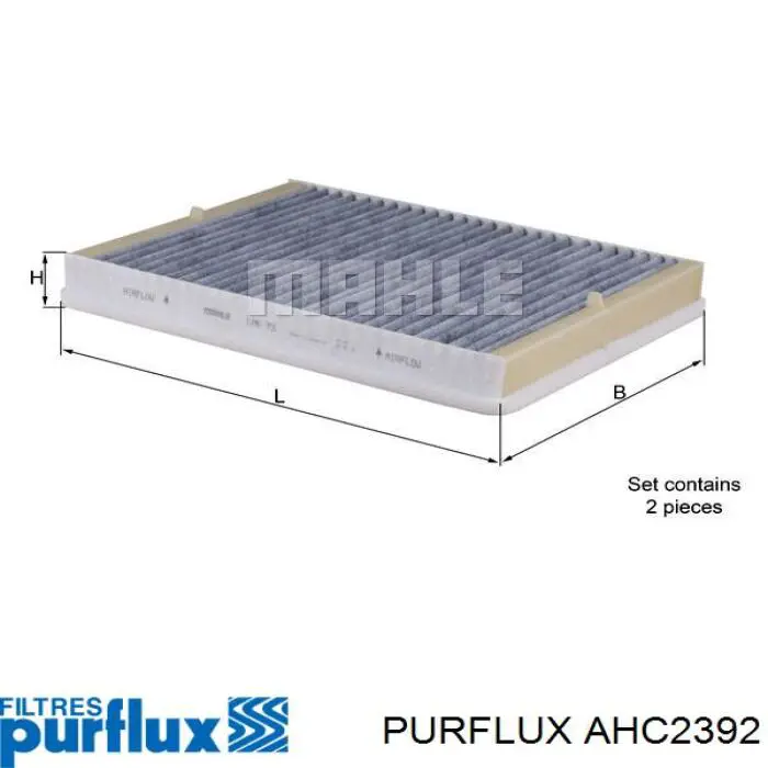 AHC2392 Purflux фільтр салону