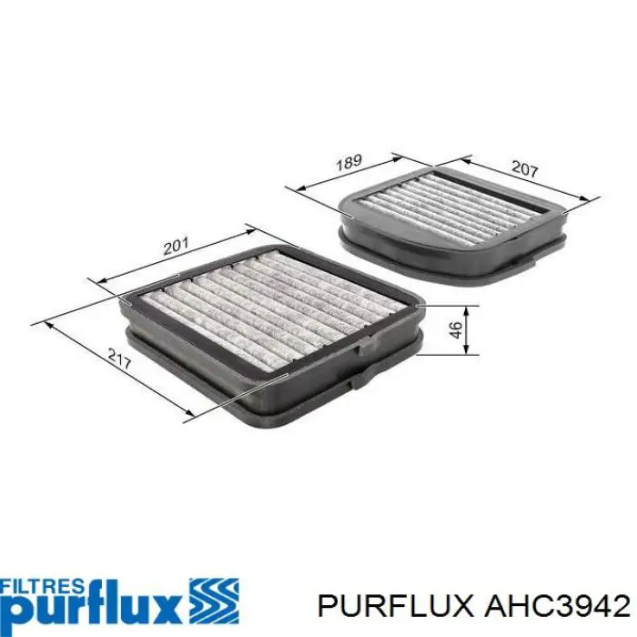 AHC3942 Purflux Внутрішньосалонний фільтр