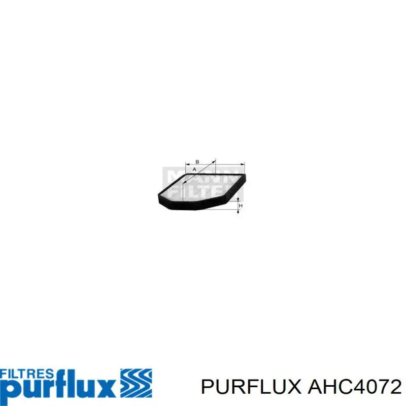 Фільтр повітряний обігрівача Purflux AHC4072 ціна, від 78.80 USD