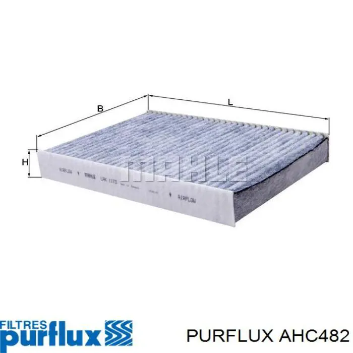 Фільтр повітряний обігрівача Purflux AHC482 ціна, від 10.45 USD