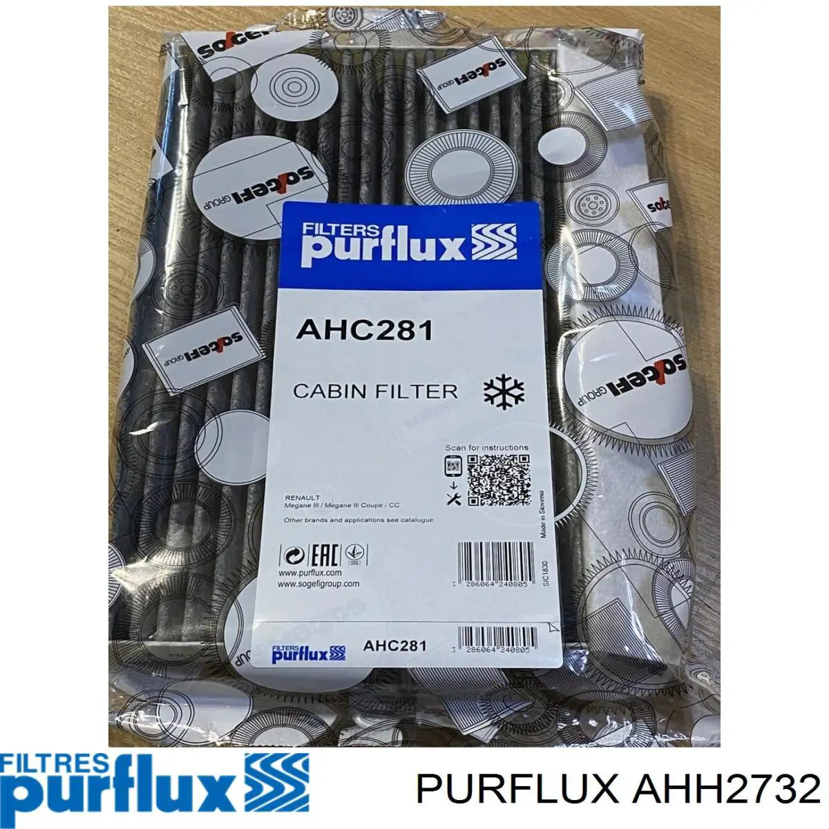 Фільтр повітряний обігрівача Purflux AHH2732 ціна, від 10.55 USD