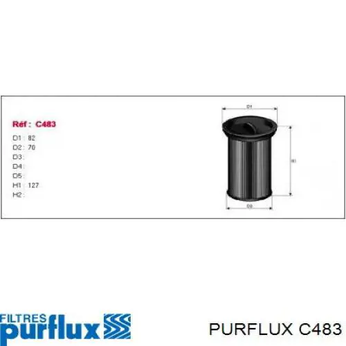 C483 Purflux фільтр паливний
