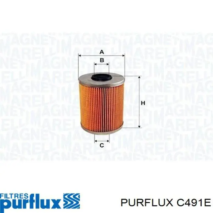 Паливний фільтр C491E Purflux