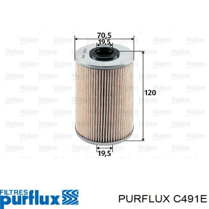 Купити C491E Purflux Фільтр-відстійник палива грубої очистки