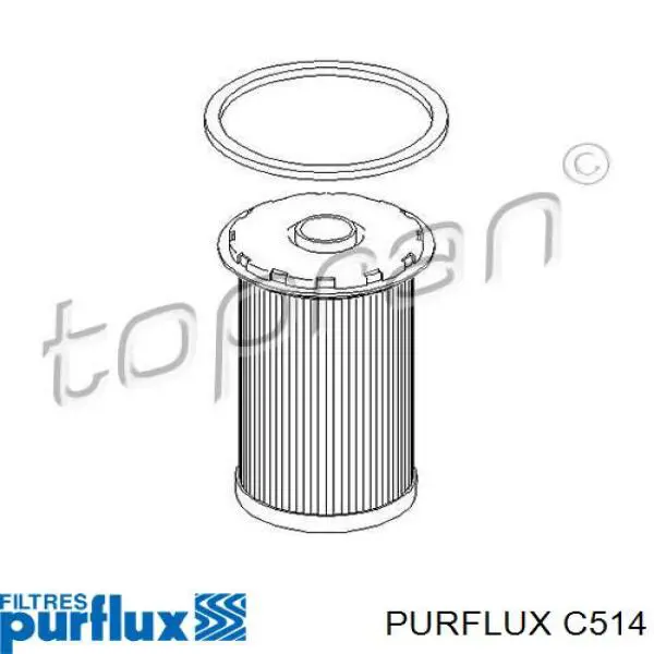 C514 Purflux Фільтр палива
