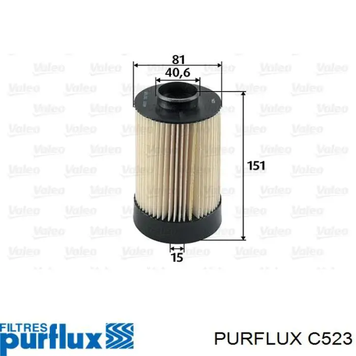 Купити C523 Purflux Фільтр-відстійник палива грубої очистки