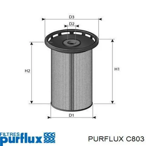 C803 Purflux фільтр паливний