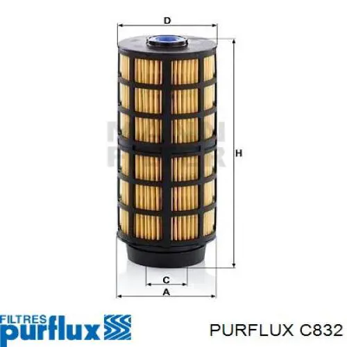 C832 Purflux Фільтр палива