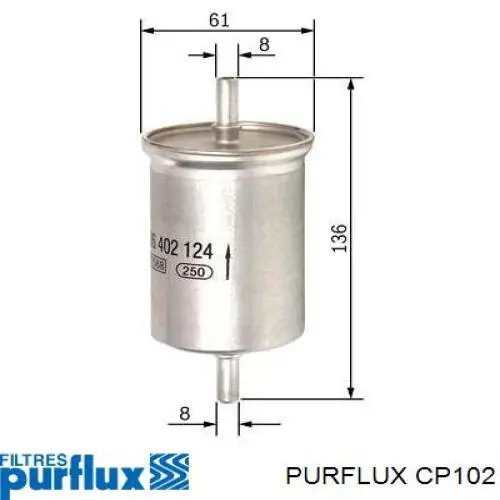 Паливний фільтр CP102 Purflux