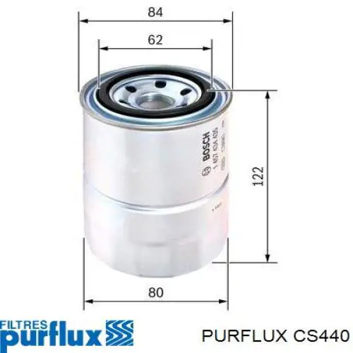 Купити CS440 Purflux Фільтр-відстійник палива грубої очистки