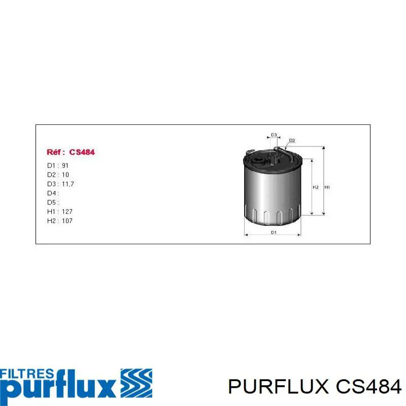 CS484 Purflux Фільтр палива