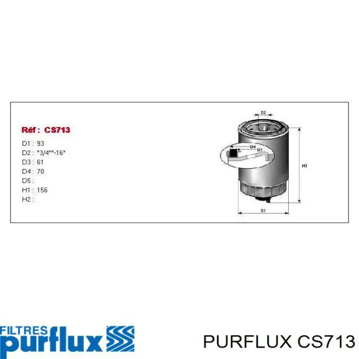 CS713 Purflux Фільтр палива