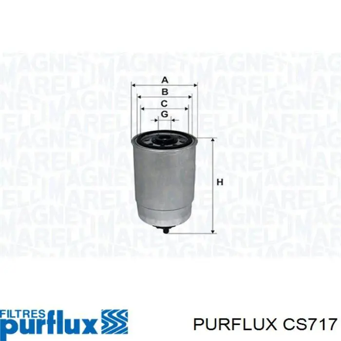 Паливний фільтр CS717 Purflux