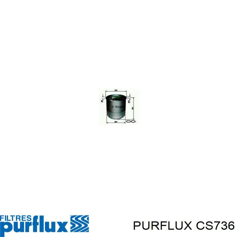 Паливний фільтр CS736 Purflux