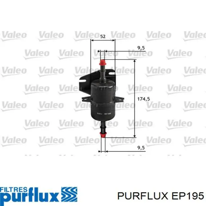 Фільтр тонкого очищення палива Purflux EP195 ціна, від 6.57 USD
