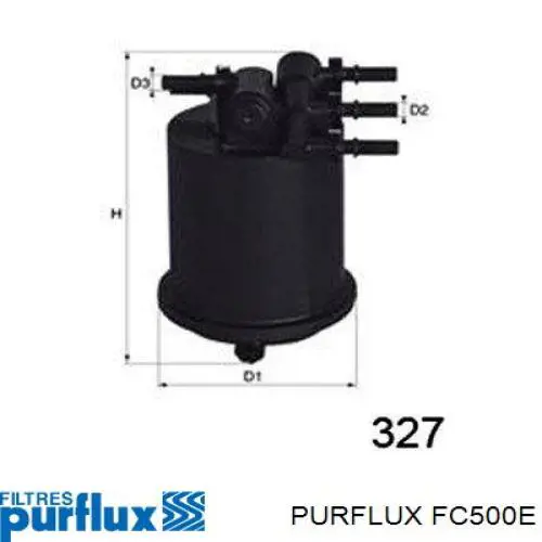 Купити FC500E Purflux Фільтр-відстійник палива грубої очистки