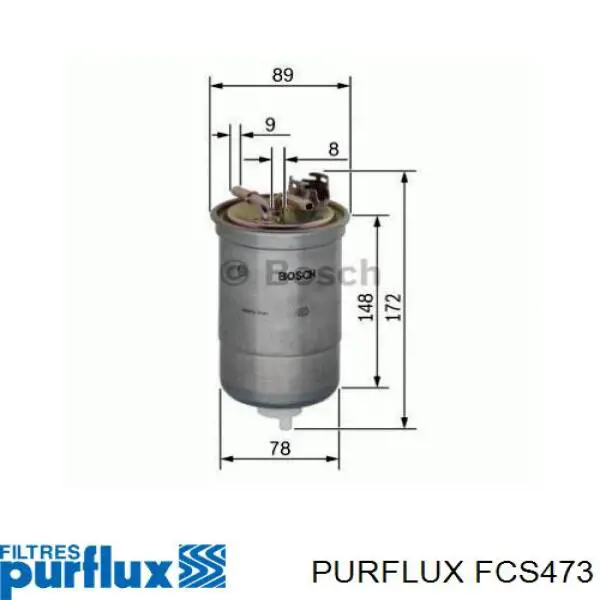 FCS473 Purflux фільтр паливний