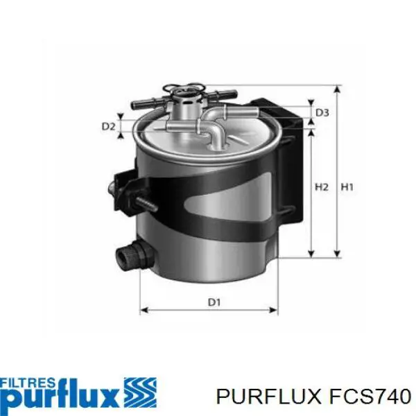 Купити FCS740 Purflux Фільтр-відстійник палива грубої очистки