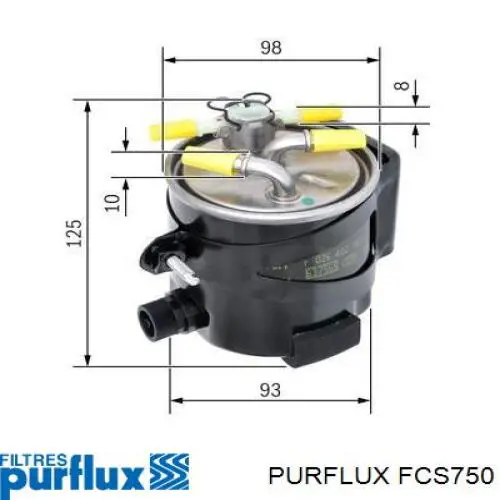 Фільтр тонкого очищення палива Purflux FCS750 ціна, від 31.80 USD