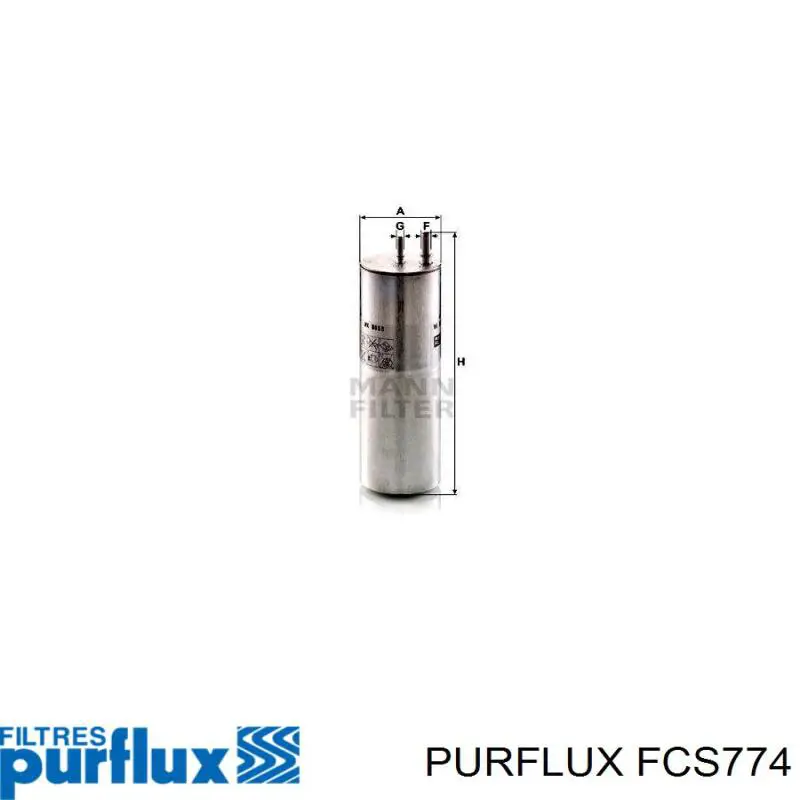 Купити FCS774 Purflux Фільтр-відстійник палива грубої очистки