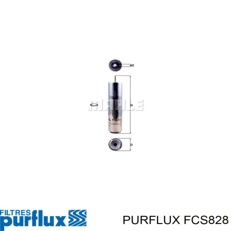 Купити FCS828 Purflux Фільтр-відстійник палива грубої очистки