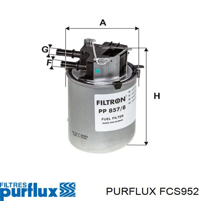 Паливний фільтр FCS952 Purflux