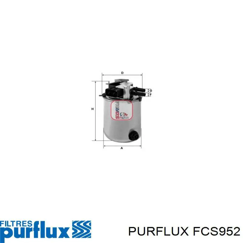 Купити FCS952 Purflux Фільтр-відстійник палива грубої очистки