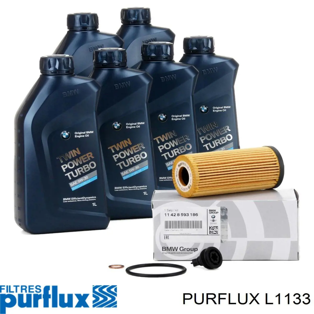 Масляний фільтр двигуна Purflux L1133 ціна, від 10.50 USD