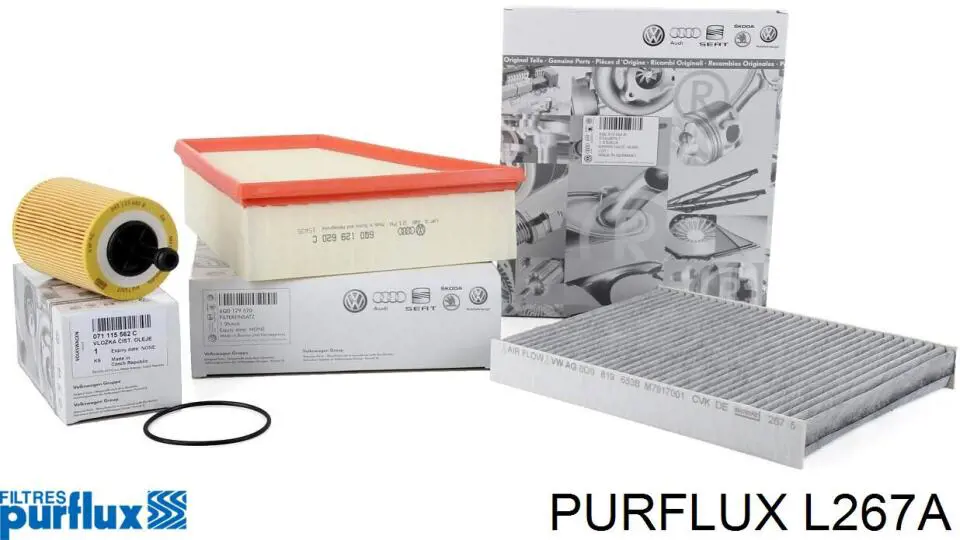 Масляний фільтр двигуна Purflux L267A ціна, від 4.98 USD