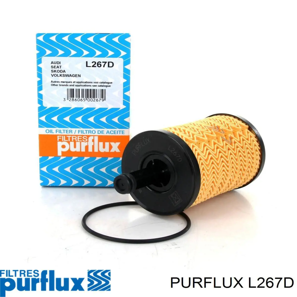 Масляний фільтр двигуна Purflux L267D ціна, від 4.57 USD