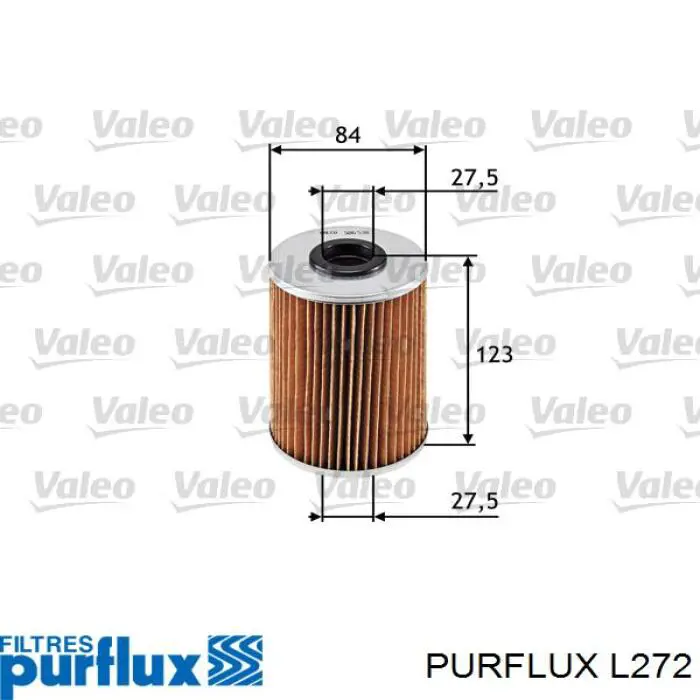 L272 Purflux фільтр масляний