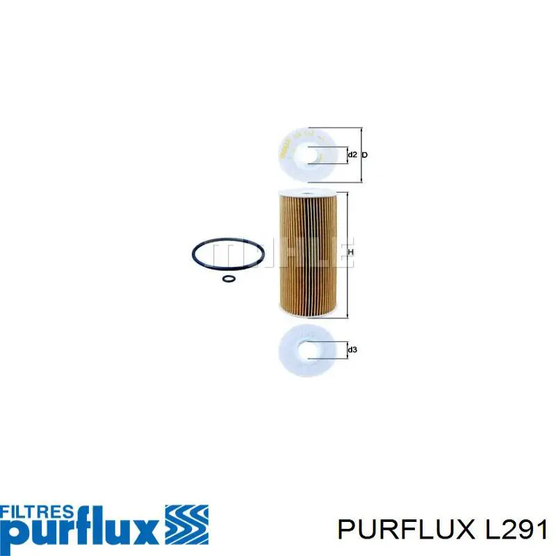 L291 Purflux Фільтр масла