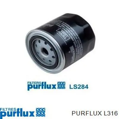 Масляний фільтр двигуна Purflux L316 ціна, від 6.68 USD