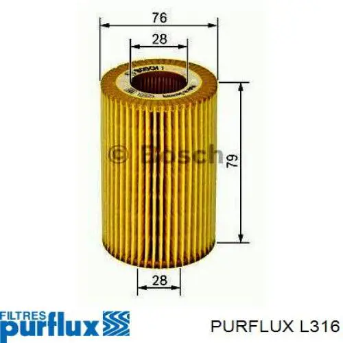 L316 Purflux Фільтр масла