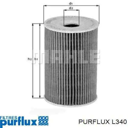 Купити L340 Purflux Фільтр очищення масла відцентровий