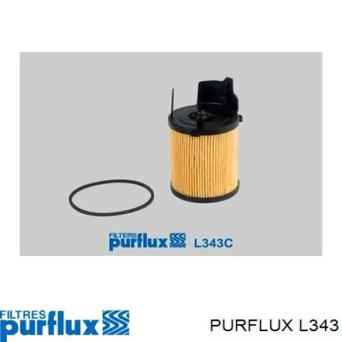 Масляний фільтр двигуна Purflux L343 ціна, від 7.13 USD