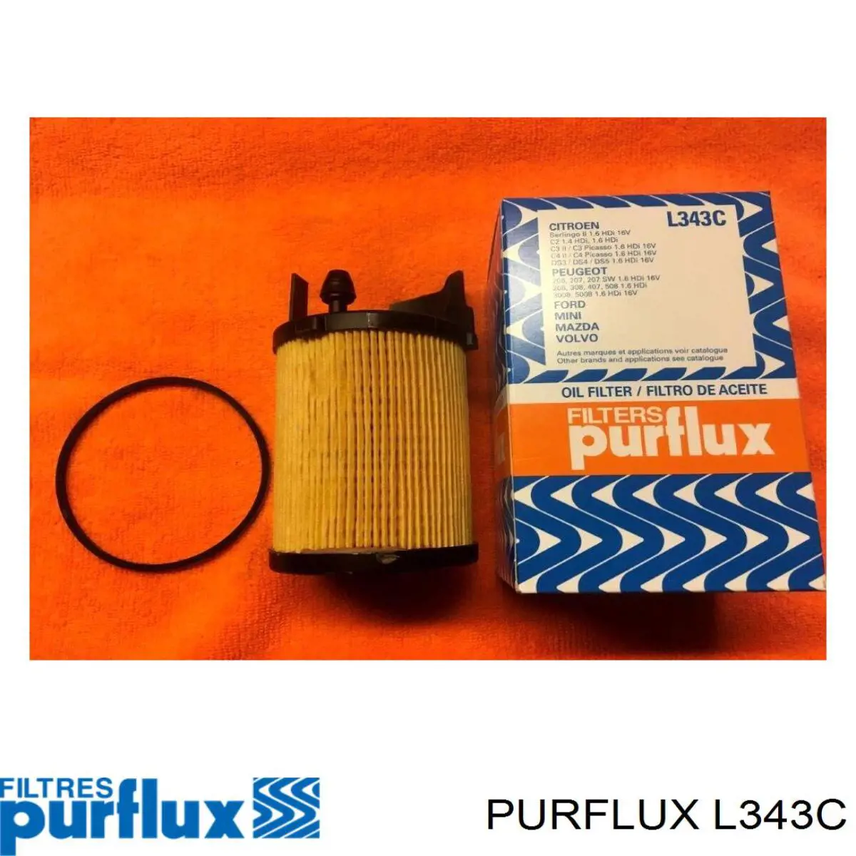 Масляний фільтр двигуна Purflux L343C ціна, від 6.31 USD