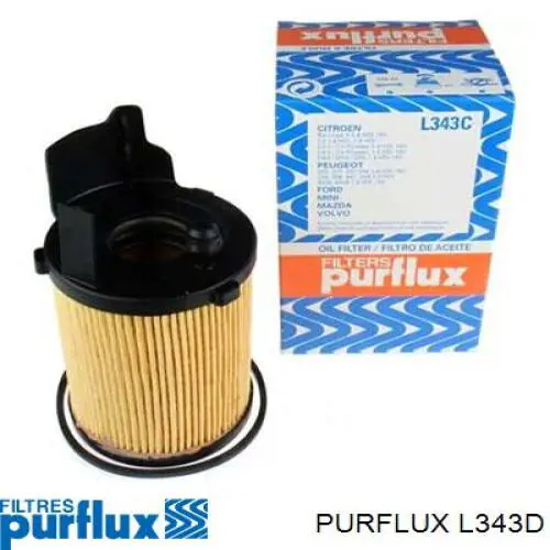 Масляний фільтр двигуна Purflux L343D ціна, від 6.33 USD
