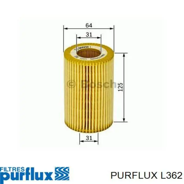 L362 Purflux Фільтр масла