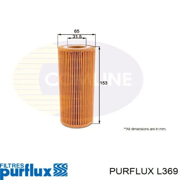 Масляний фільтр L369 Purflux