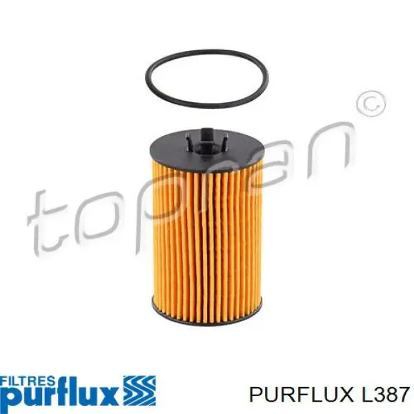 Масляний фільтр двигуна Purflux L387 ціна, від 5.52 USD