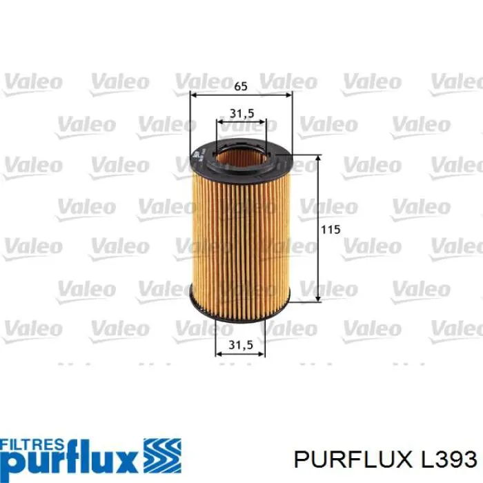 L393 Purflux фільтр масляний