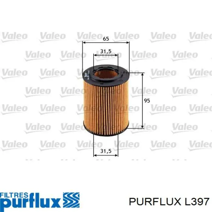 Масляний фільтр двигуна Purflux L397 ціна, від 5.99 USD