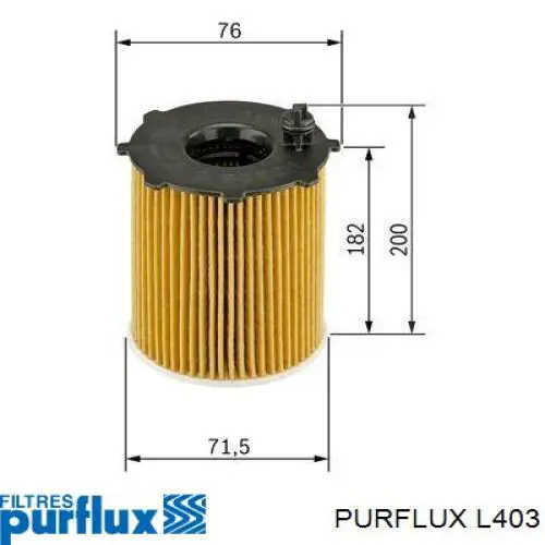 L403 Purflux фільтр масляний