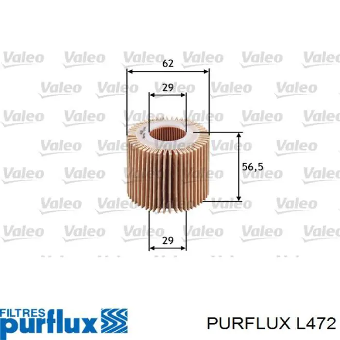 L472 Purflux фільтр масляний