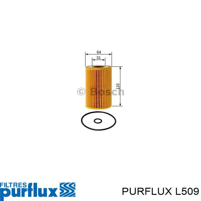 L509 Purflux фільтр масляний