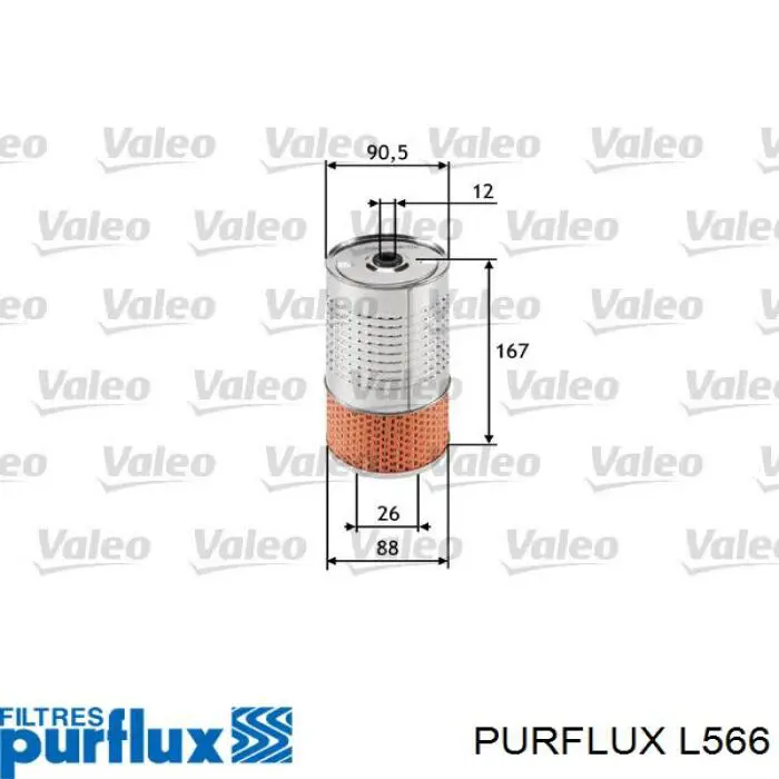 Масляний фільтр L566 Purflux