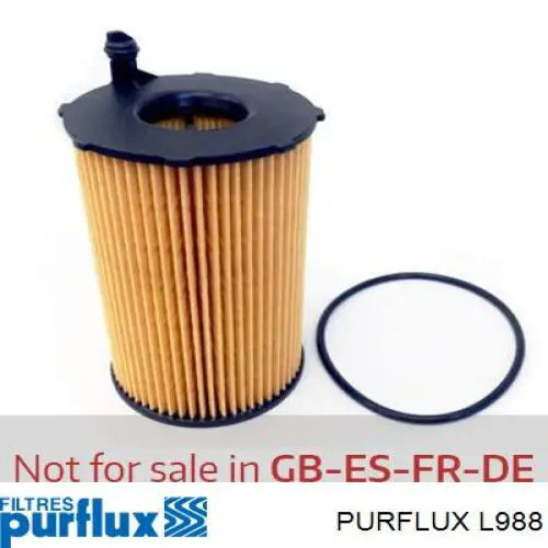 Масляний фільтр двигуна Purflux L988 ціна, від 9.73 USD