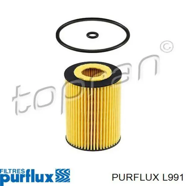 L991 Purflux Фильтр масляный (Вставка)