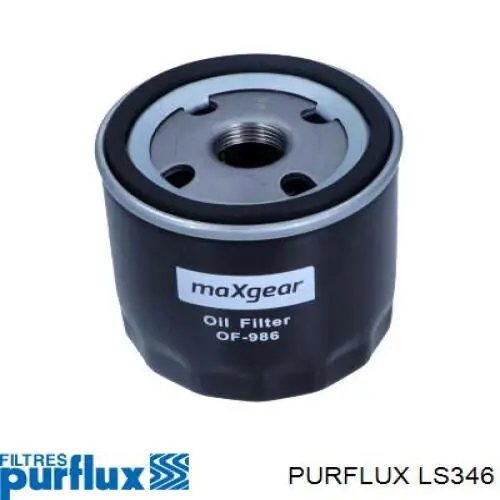 Масляний фільтр двигуна Purflux LS346 ціна, від 4.31 USD